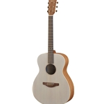 Yamaha STORIA I STORIA, Small Body, Folk Guitar, Solid Sitka Spruce Top, Mahogany Back & Sides, champagne gold open gear tuners, white semi-gloss finish